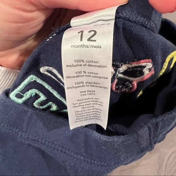 Carter’s Butterfly Matching Set Size 12M Pink White Blue Polka Dots Spring Love - Picture 9 of 9